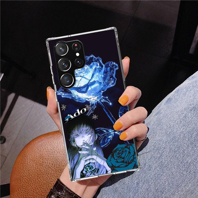 Ado Kyogen X Uta Phnoe Case for Samsung Galaxy S26 S25 Edge S23 S24 Ultra S22 Plus S21 S20 FE Unique Cover Soft Coque Galaxy S25