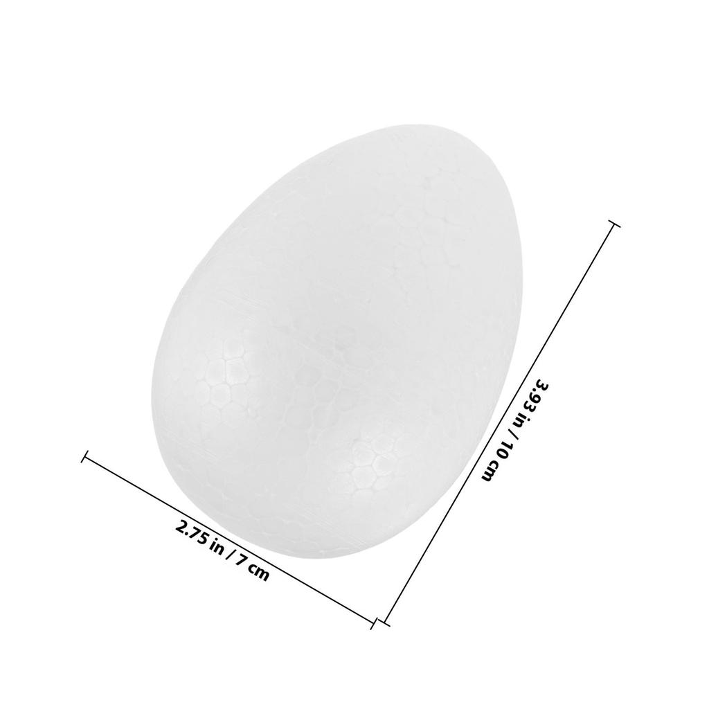 10Pcs Blank Foam Easter Eggs DIY Craft Supplies for Painting Decorating Easter Party Favors Photography Props Festive Scene