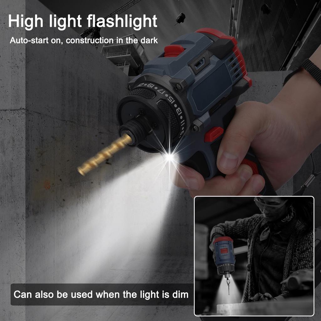 21V Multi function Electric Screwdriver 55Nm  Brushless Motor Practical Screw Driver for Home Appliances Furniture