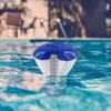 Swimming Pool Floating Dispenser with Built In Temperature Gauge for Tablets