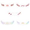 New 10PCS Halloween Face Tattoo Sticker Hot Stamping Freckles Makeup Radiation Fake Freckles Christmas Temporary Tattoo Stickers