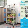 Movable Kitchen Vegetable Storage Rack with Wheels