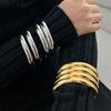 Retro European & American Snakeskin Texture Bangle Set