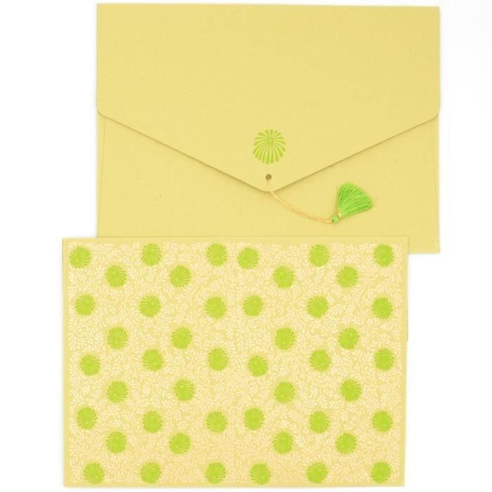 PAPERTREE MONSOON Lot de 5 Enveloppes (A5) - Anis {couleur}