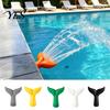 Potenziatore di Flusso d'Acqua Irrigatore per Piscina Aeratore Irrigatore, Fontana a Coda di Pesce, Raffrescatore Estivo 3/4 di Pollice 3/4" Adattamento Universale per Piscine Aerazione
