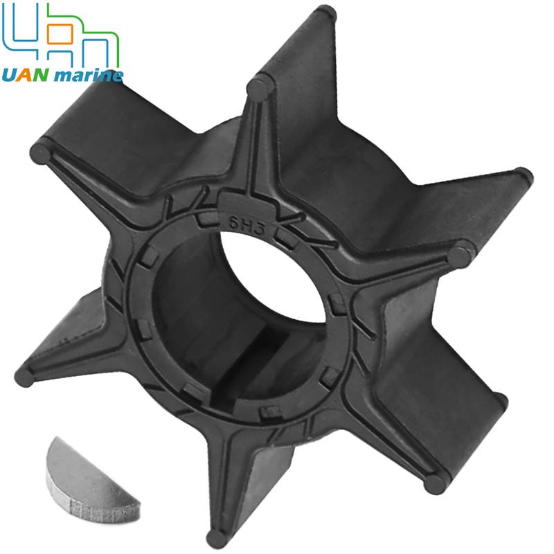 For Yamaha 2 Stroke 40 50 55 60 70 HP 40V T50 C55 T60 E60 4 Stroke 40 50 60 70 HP Outboard Water Pump Impeller with Key