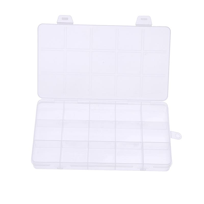 24/15/28 Grids Transparent Plastic Embroidery Floss Storage Box Floss Bobbins Storage Organizer Diy Cross Stitch Sewing Tools
