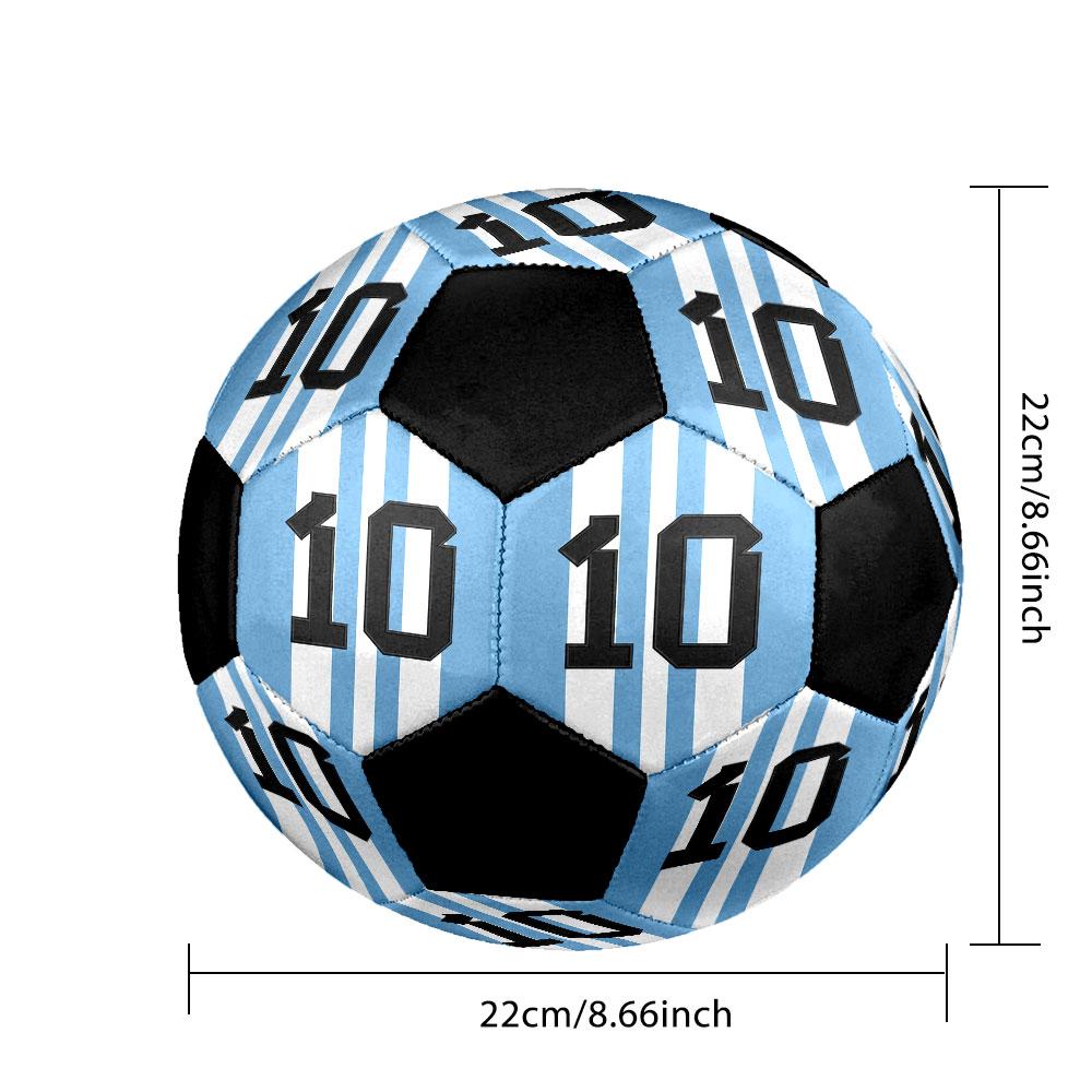 1 pz Pallone da Calcio Lionel Messi Taglia 5 Pallone da Calcetto Indoor Moda Colorato Gioco in Giardino - Ottimo Regalo per Appassionati di Sport HE40