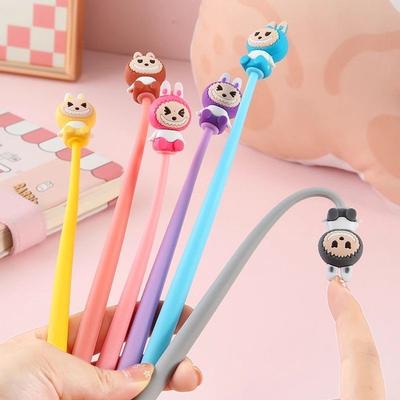 Schwingender Stift Niedliche Labu-Duttfrisuren Hohe Schönheit Grundschülergeschenk 0,5 Neutralstift Weichkleber