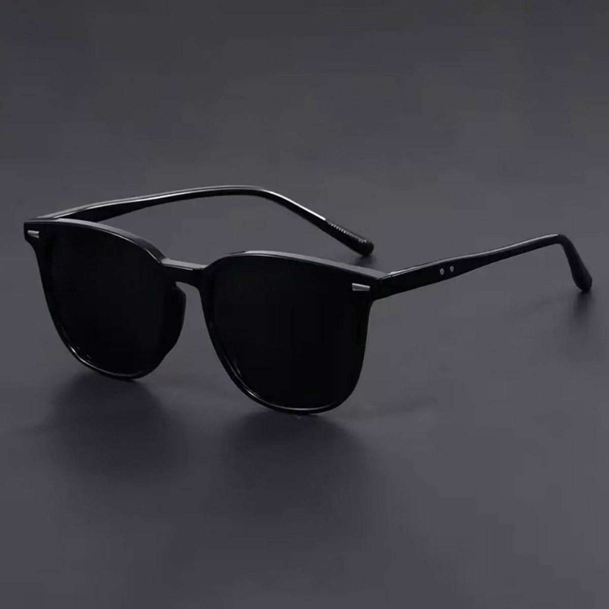 

Круглая оправа ультралегкие мужские и женские солнцезащитные очки для похудения, универсальные, устойчивые к ультрафиолетовому излучению, неполяризованный модный аксессуар чёрный