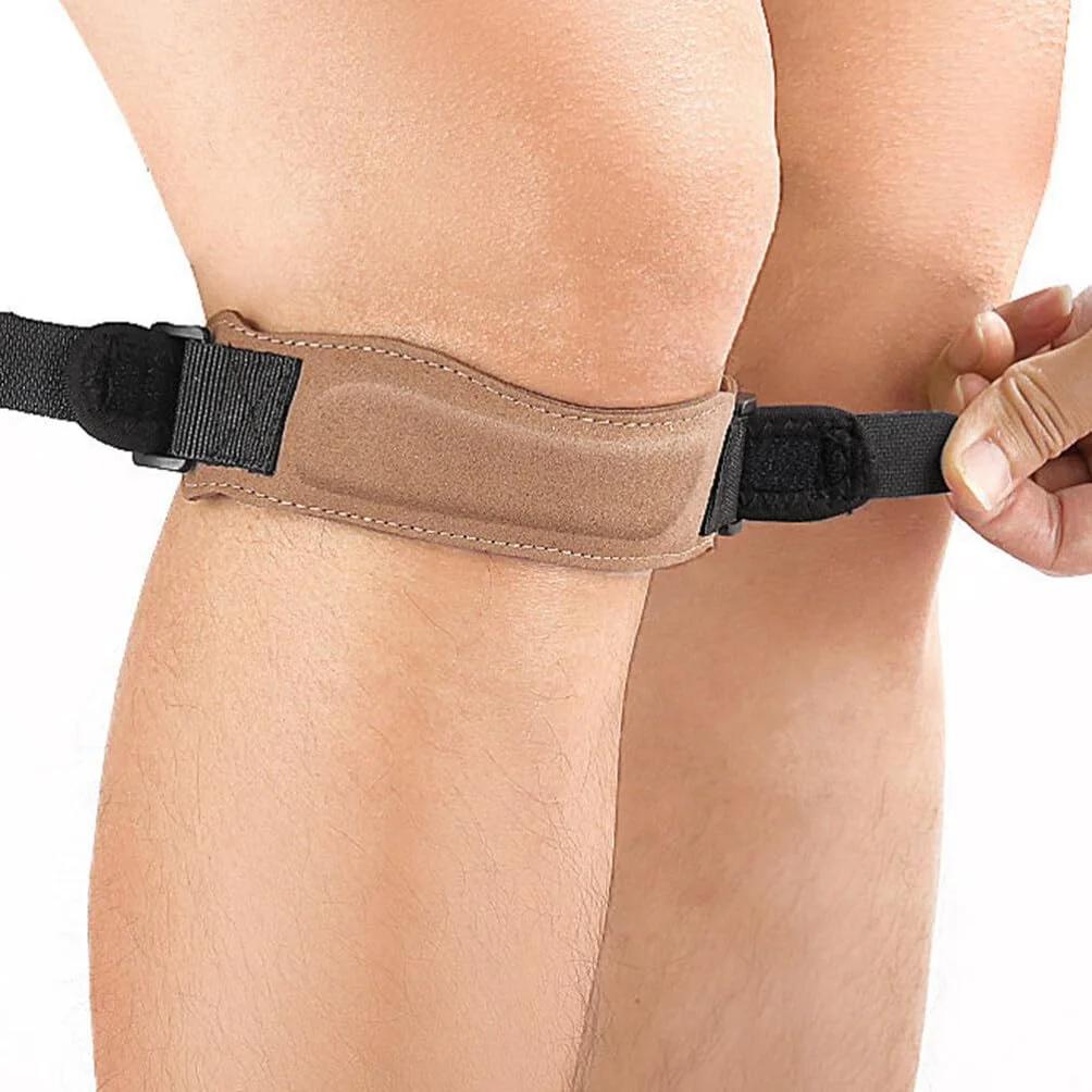 Knee Patellar Knee Support Strape Brace Adjustable Shock Absorption Compression Knee Pad Sleeve For Basketball