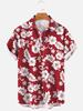 Men's casual shirt plant printed summer clothing Hawaiian short sleeved 2026 medieval vintage beach vacation top