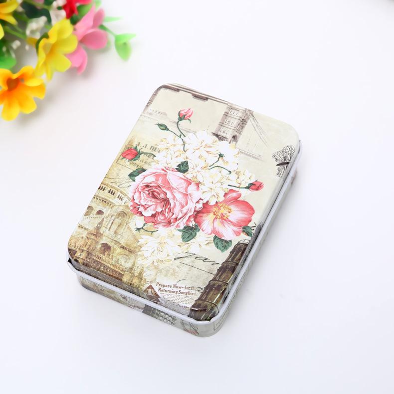 Creative Cartoon Mini Card and Hairpin Storage Tin Box