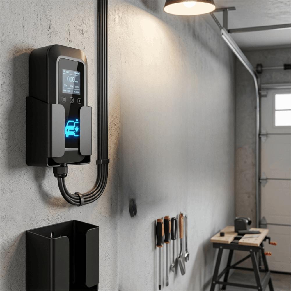 Wall Mount Charger Holder Aluminum Alloy Charging Box Organizer Storage Bracket Home Garage