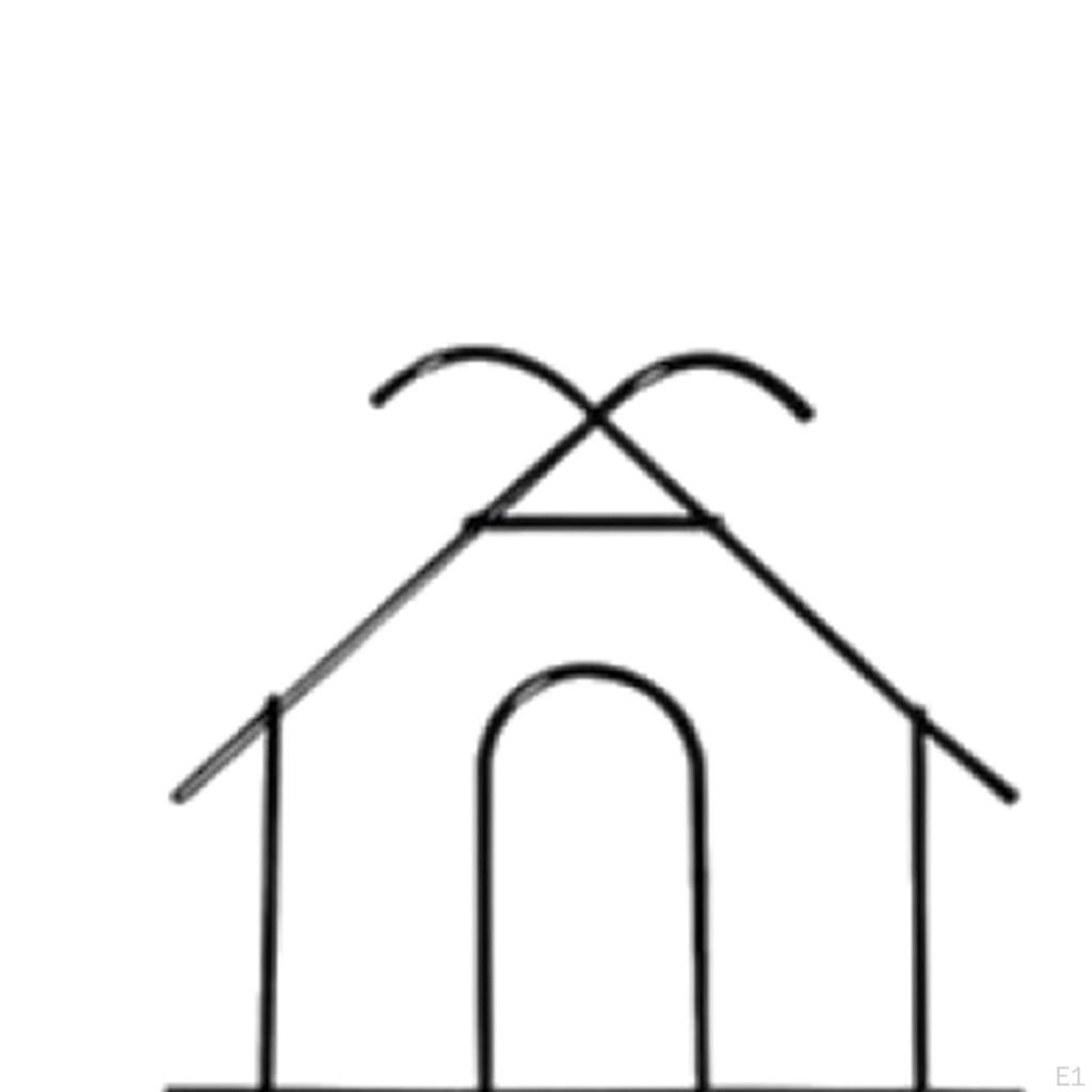 3 Pieces Plants Trellis Metal Sturdy Weather Resistant Practical Garden Plant Flower Support