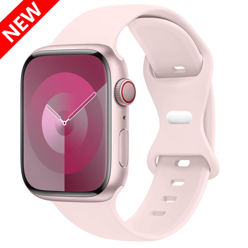 Silicone Strap For Apple Watch Band 44mm 45mm 41mm 40mm 49mm 42mm 38mm 46MM Sport Bracelet iWatch Series Ultra 2 SE 10 9 8 7 6 5