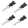 Body Clip Pin Fixing Bracket Set Accessory Part for 1Celsius8 1Celsius10 1Celsius12 RC Car(Black )