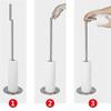 Non-slip Freestanding Toilet Paper Holder Single Pole Floor Standing Paper Dispenser  Bedroom