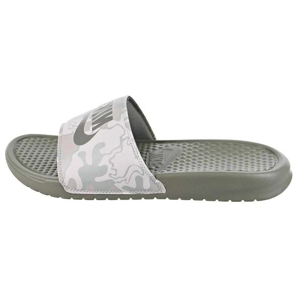 Nike Benassi JDI Print Dark Stucco Unisex Sandals Black 631261-009