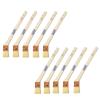 Hakeichi Joint White Goat Hair Set of 10 Brush, Water-Based, Nylon, Blend, 30mm, Diagonal,