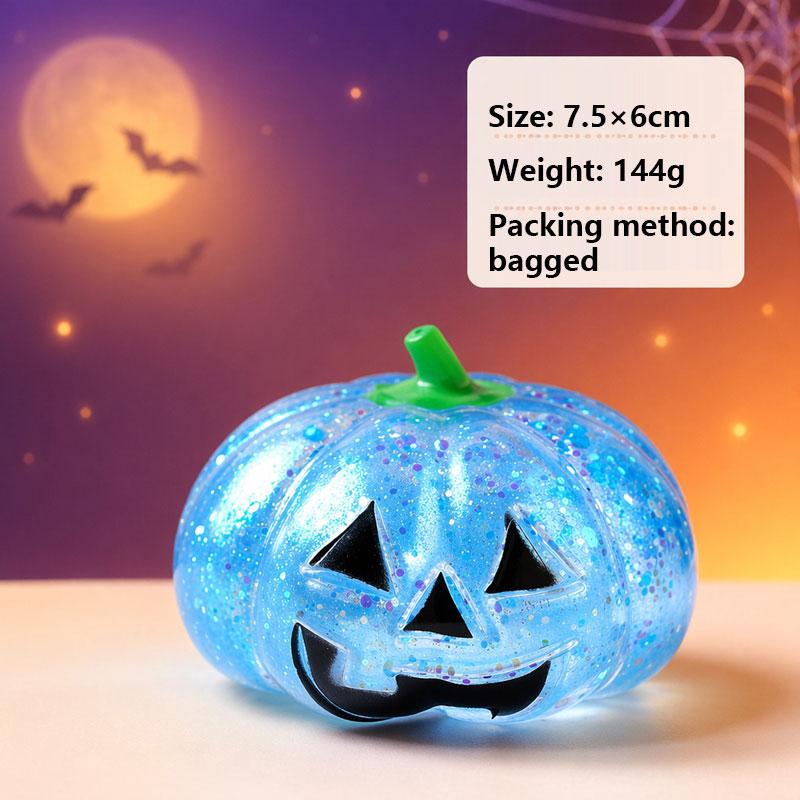 4-Pcs Halloween Pumpkin Maltose Stress Ball Squishies Toy Soft Stress Ball Squishy Slow Rebound Fidget Toy Relax Toys