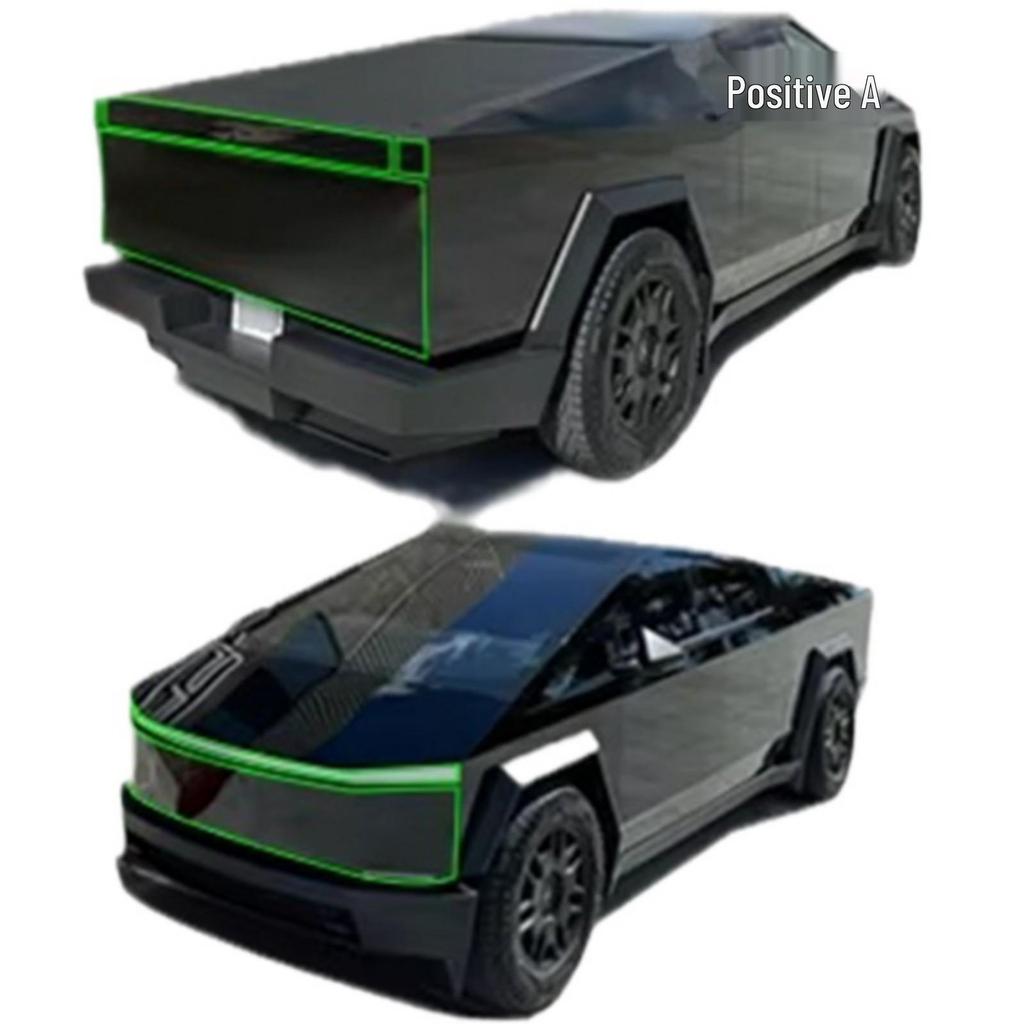 Gloss Black Pre-Cut TPU Protective Film for Tesla Cybertruck
