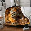 1PC Tiger Treasure Chest Blanket, Soft Warm All-Season Throw for Sofa, Bed, Car, Office, Vibrant Colorful Design, Durable & Cozy Gift for Home Decor,