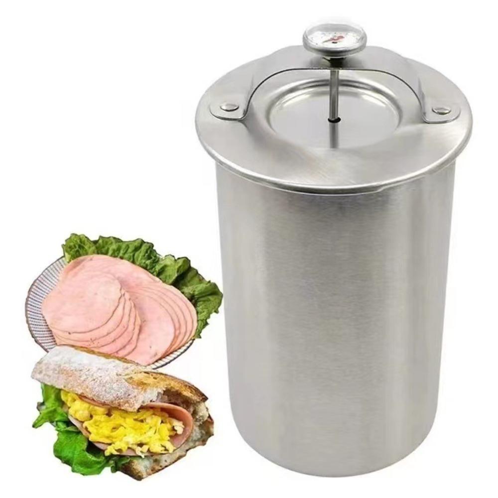 Spring Pressure Ham Press Maker Stainless Steel Meat Boiling Barrel Meat Press Cooker  Poultry