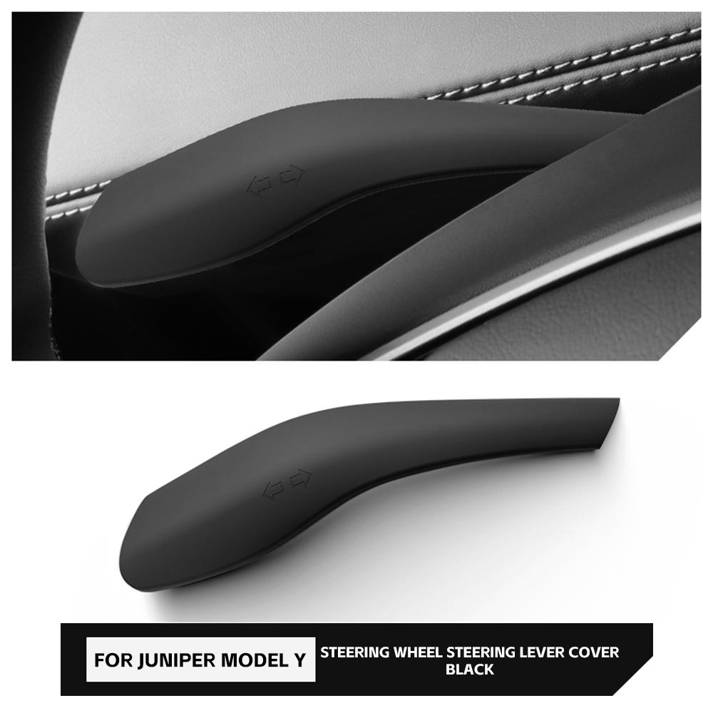 

For Tesla Model Y Juniper 2025 2026 Silicone Steering Gear Shift Cover Wheel Lever Cover Steering Rod Sleeve Car Accessories чёрный