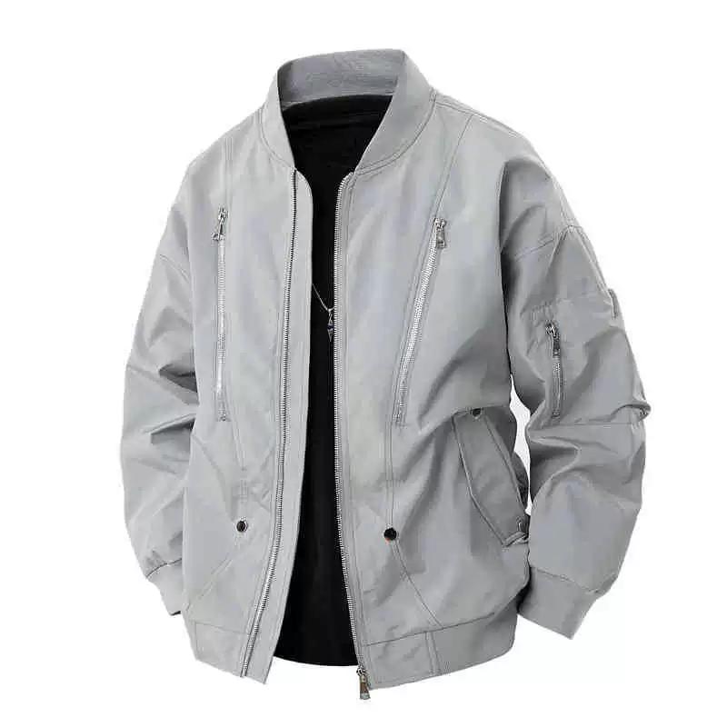 Spring and Autumn Loose Windproof Versatile Baseball Collar Flying Jacket