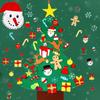 Albero di Natale in Feltro per Bambini Decorazioni Natalizie da Parete Decorazione Festiva Artigianato Artistico per Aula Scuola Appartamento Vendita al Dettaglio