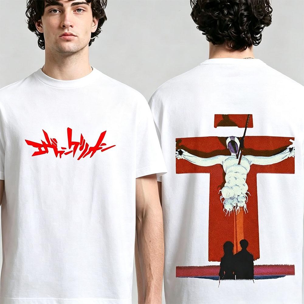 2026 Summer New Arrival Evangelion Pattern Street Style Print ShortSleeve TShirt Y2k Style Suitable For Both Unisex And Unisex