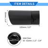 Slant Exhaust Tip, 1.2" - 2.4" Inlet 3.4" Outlet 5.3" Length Tailpipe Universal for Car Bolt on Stainless Steel Matte Black