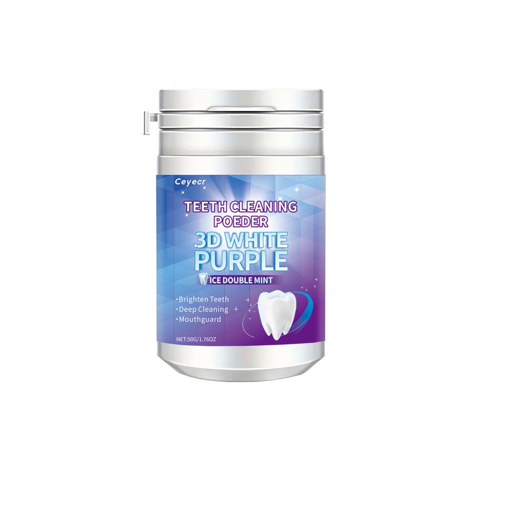 Purple Tooth Whitening Powder - Fresh, Stain-Removing Oral Care for a Brighter Smile