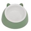 Ceramic Pet Bowl Set Food Grade Anti   Double Food Water Bowls for Cats Dogs Kittens and Puppies(Green [Cheongsam Meow] Green Background )
