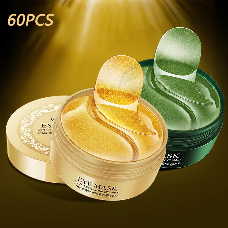 60pcs 24K Gold Seaweed Eye Mask Eye Patches Collagen Essence Skin Care Ageless Eye Patch