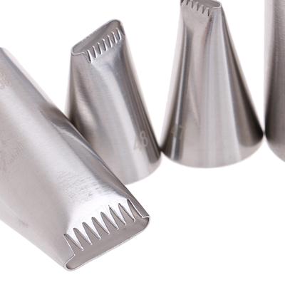 5Pcs Basket Weave Tips Icing Piping Nozzle Stainless Steel Writing Tube Nozzle