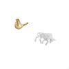 Golden Bull Birds Figurine Modern Resin Animal Statue Abstract Sculpture Ornament for Desktop Office