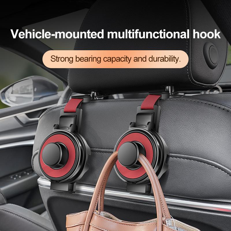 1PC Car Multifunctional Water Cup Holder Car Seat Headrest Hook Auto Back Seat Organizer Hanger Handbag Car Interior Accessories