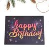 3D Birthday Card with Musical Lights Blowable Cake Surprise Gift Three-dimensional Hollow Greeting Card