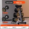 Yanbo Rubber-Coated Steel Dumbbells & Rack Sets