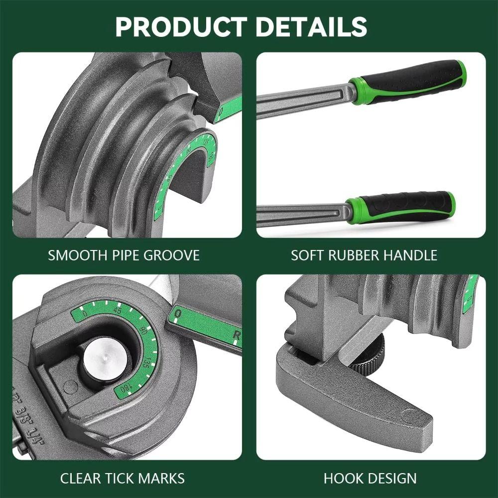 3-in-1 Tubing Bender Lever Type Bending Tool Hand Tools Bending Machine Air Conditioning Repair