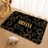 A-N-Nirvana-Rock Band Anime Floor Mat Floor Mat Soft Flannel Non-Slip Door  Rug for Living Room