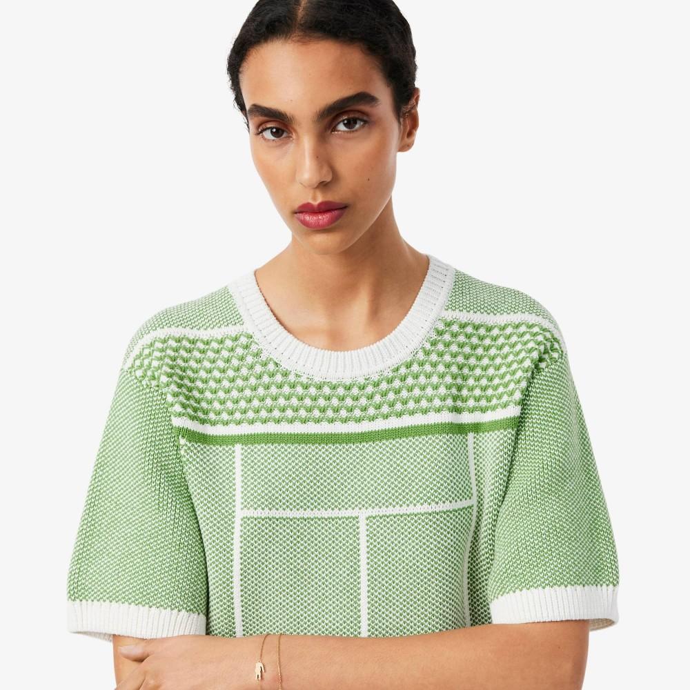 Lacoste Women's Jacquard Graphic Dress EF9888-56G4IN