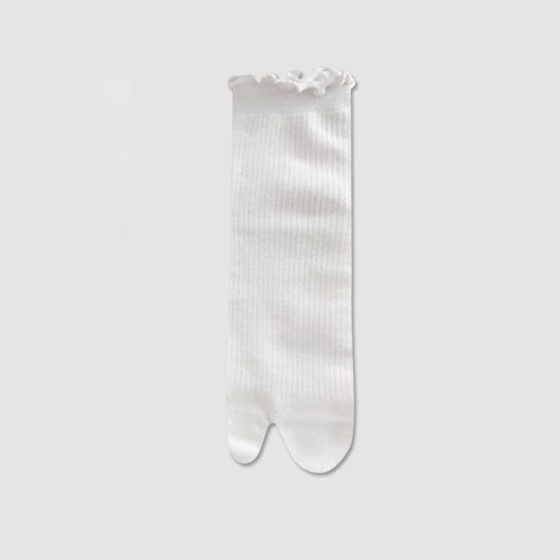 Casual Dames Katoenen Twee-Teens Middelhoge Sokken Teen Sokken Zomer Elastische Gespleten Teen Sokken Slippers Sandalen Twee Teen Sokken