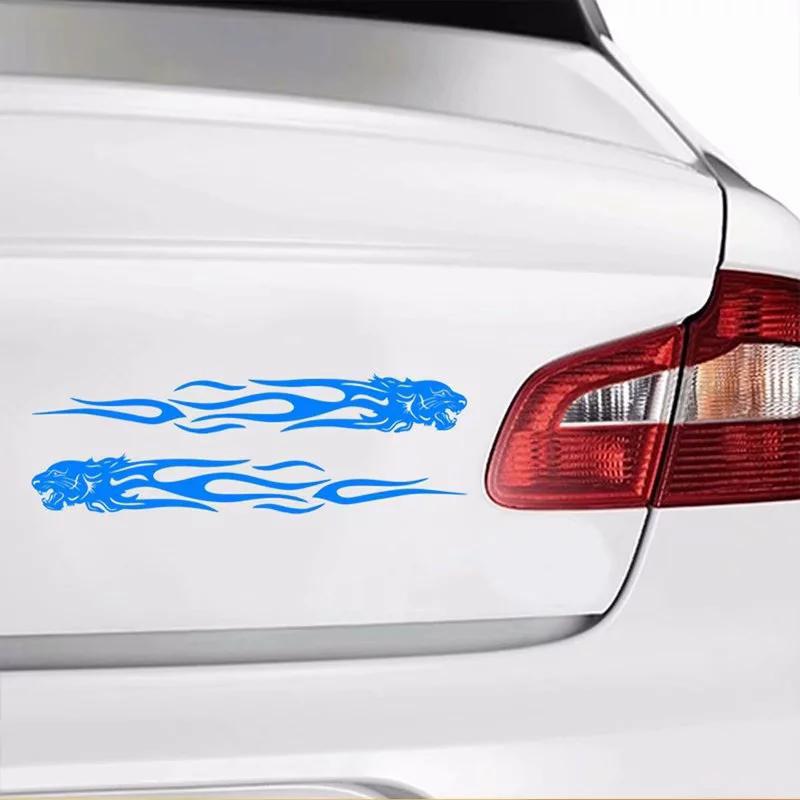 Motorcycle 20CM Sticker Color Totem Car Trailer Car Small 3CM New Sticker Tiger Decal Motorcycle Flame