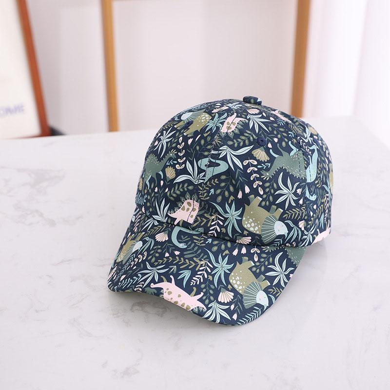 Print Dinosaur Children Baseball Cap Fashion Boys Sunshade Peaked Caps 2-6Year Kids Duck Tongue Hat Baby Outdoor Sunshade Visors