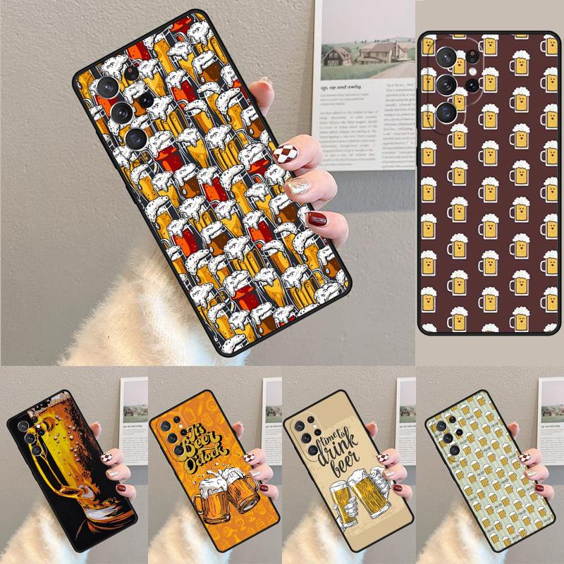 Beers Alcohol Bubble Phone Case for Samsung Galaxy Note 10 Pro S26 Ultra S23 S24 FE S25 S21 S22 PLUS Shockproof Cove