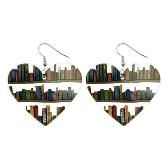 Orecchini a goccia personalizzati con copertina di libro in miniatura per gli amanti dei libri, scrtore e bibliotecario - CALLIE