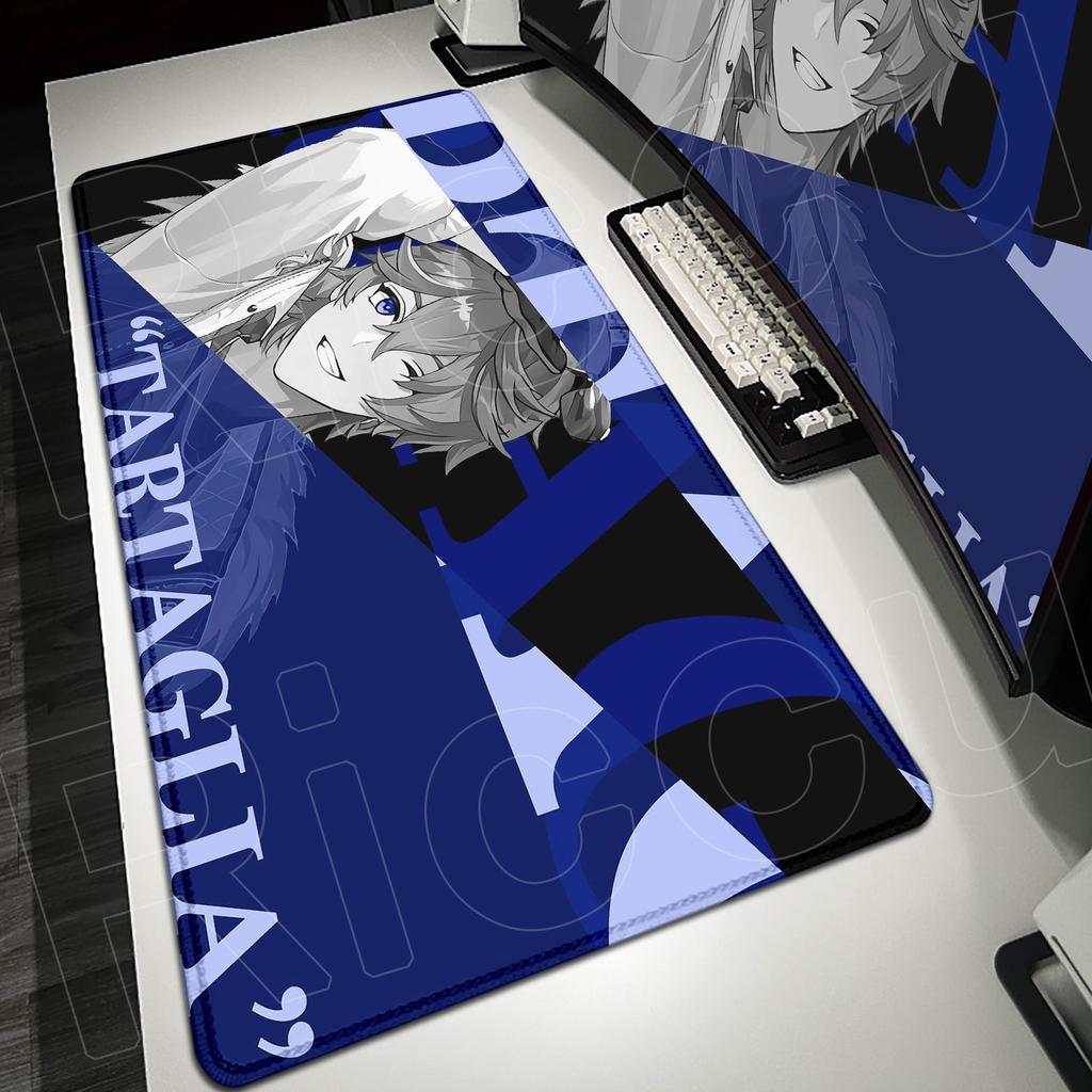 Large Computer Gamer Non-slip Keyboard Mat Kawaii Hu Tao Anime Girls Rubber Mouse Pad XXL Hot Game Genshin Impact Speed Mousepad